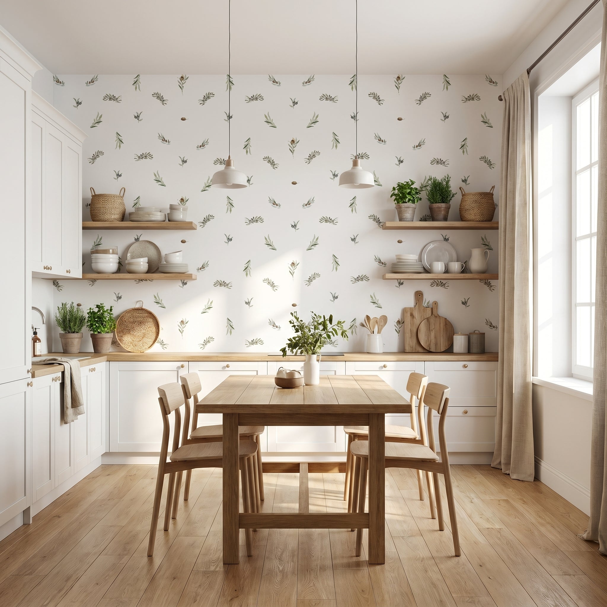 Papel pintado - Olivo
