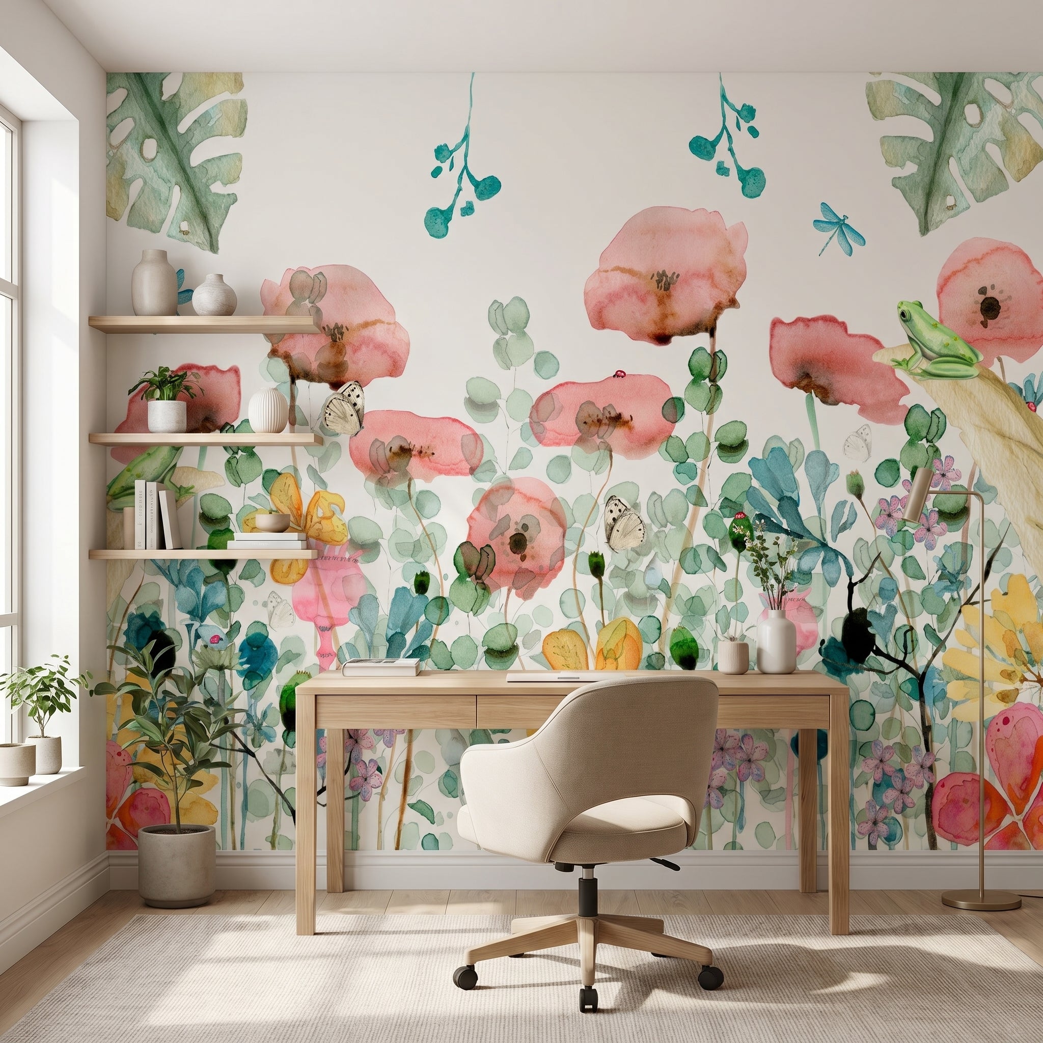 Mural de papel pintado - Floral I