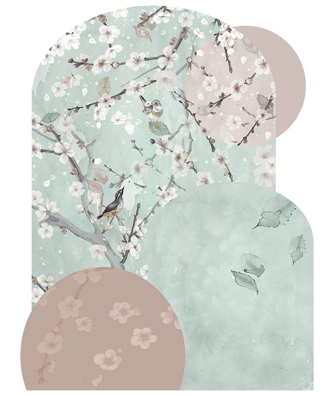 Arco adhesivo - Almendro en flor I