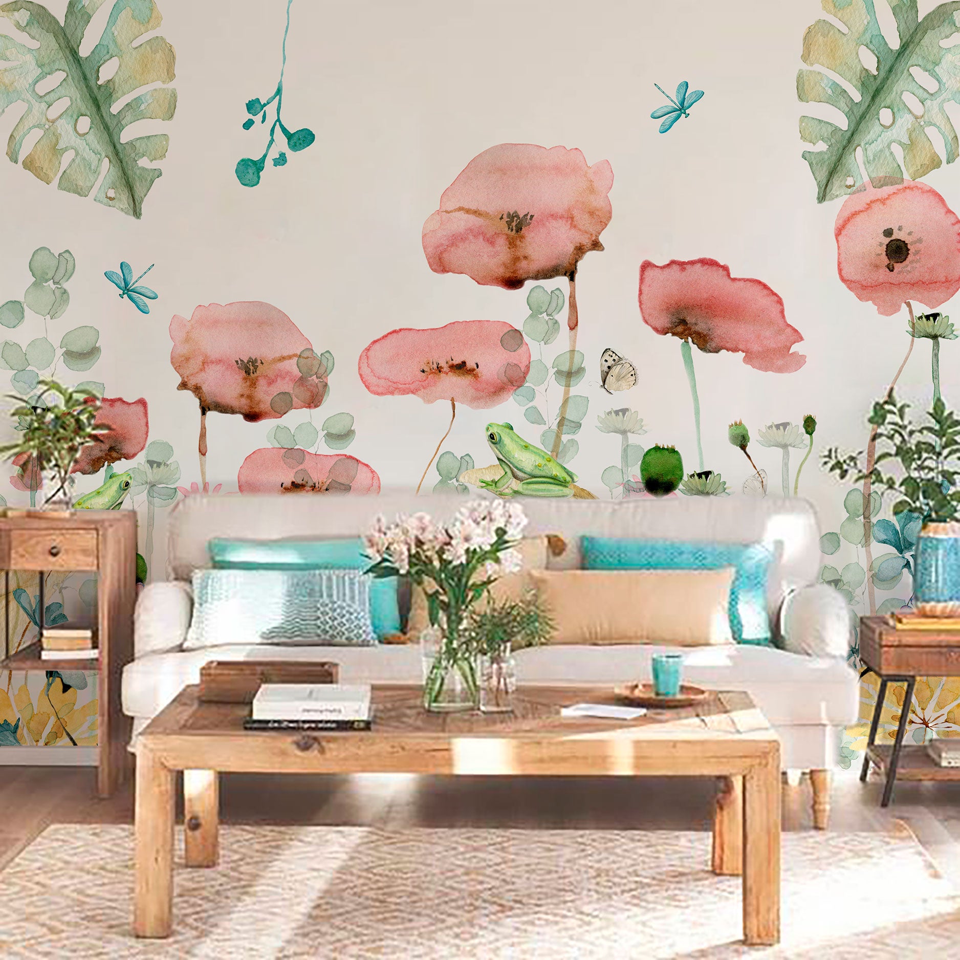 Mural de papel pintado - Floral I