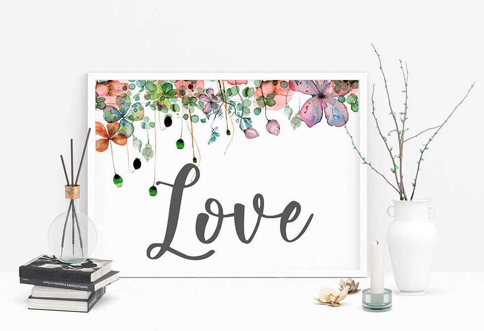 Lámina - Flores Love