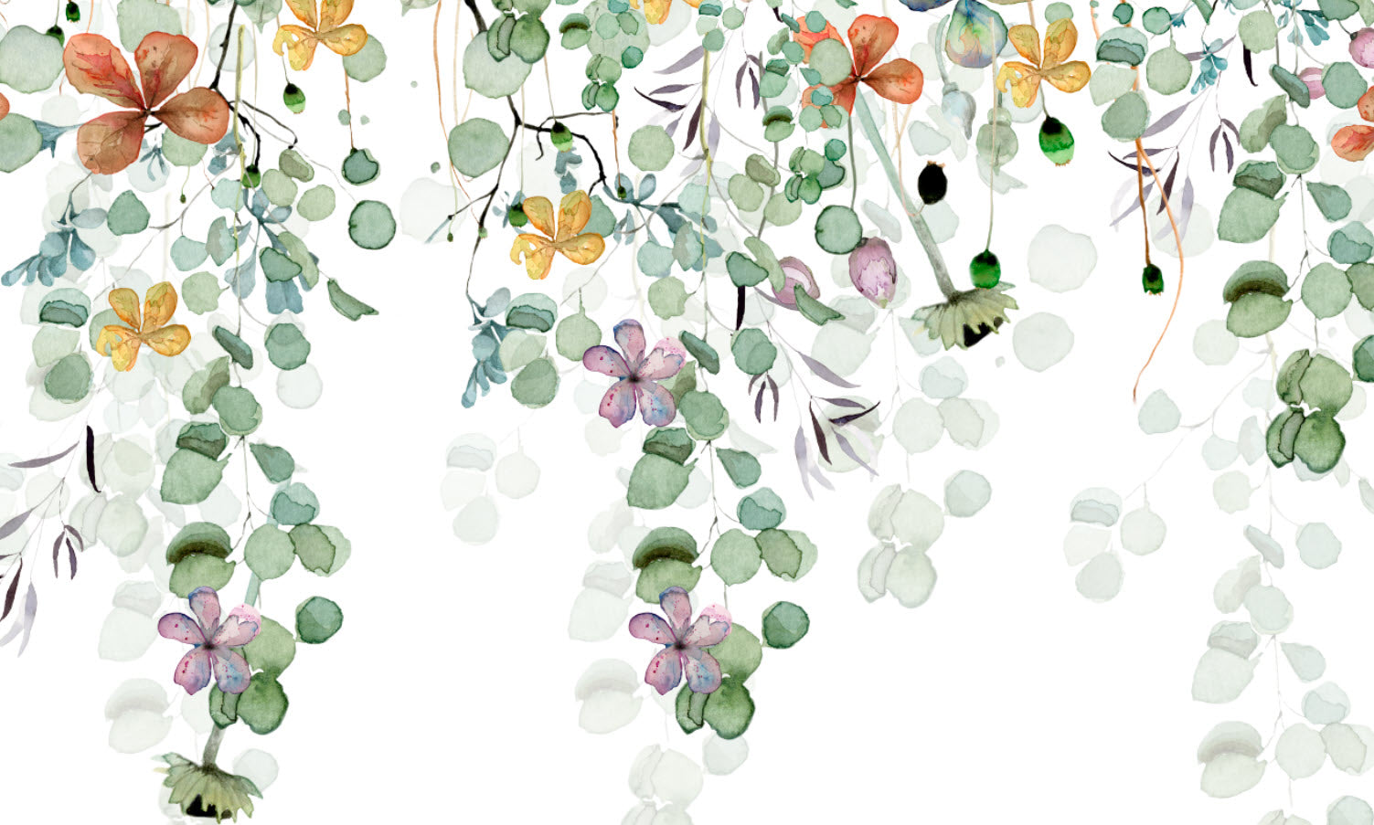 Papel pintado - Love Tale Flores colgantes I