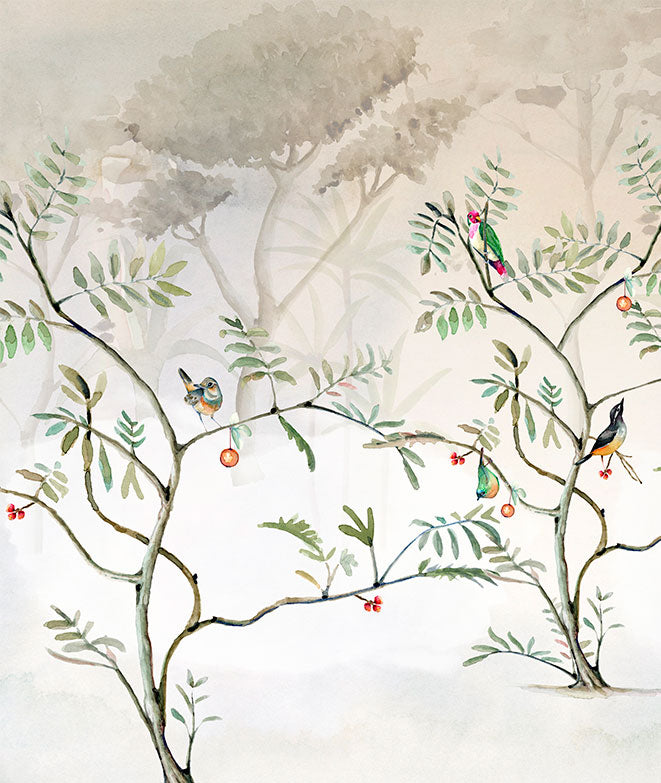 Mural de papel pintado - Jardín