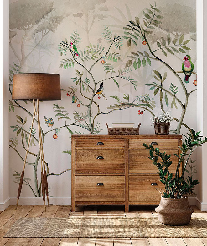 Mural de papel pintado - Jardín