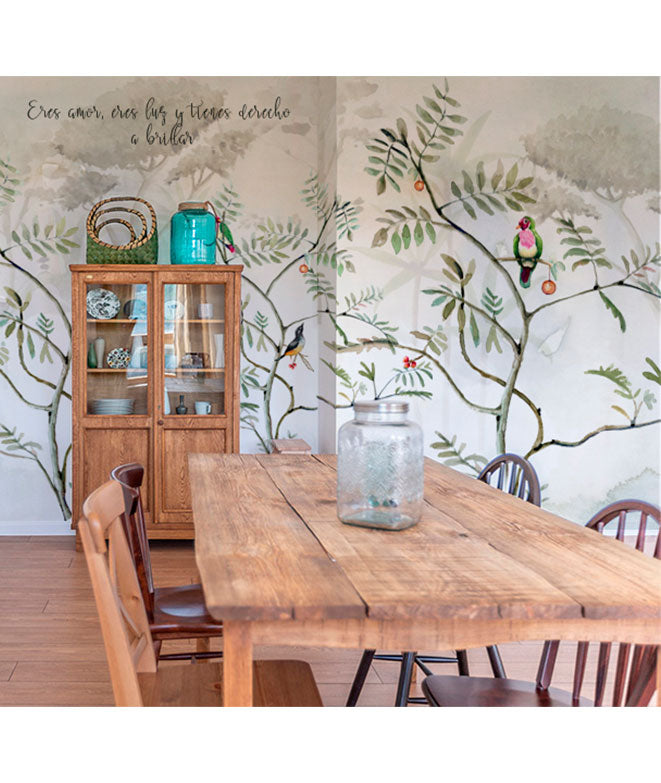 Mural de papel pintado - Jardín