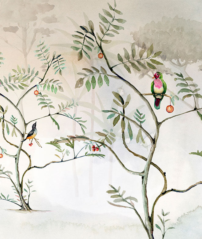 Mural de papel pintado - Jardín