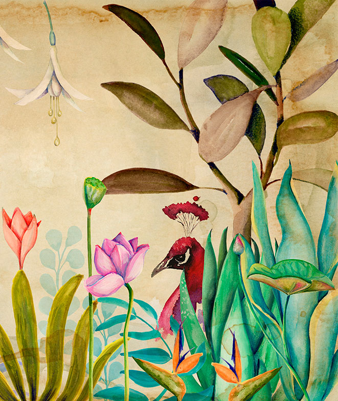 Mural de papel pintado - En el Paraíso