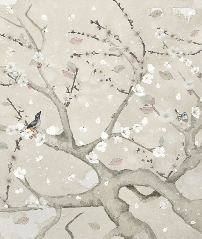 Mural de papel pintado - Almendro en flor I