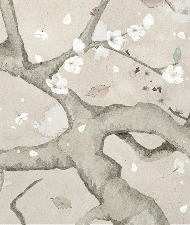 Mural de papel pintado - Almendro en flor I