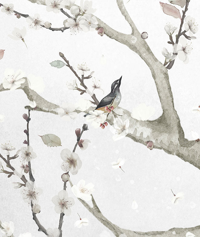 Mural de papel pintado - Almendro en flor III