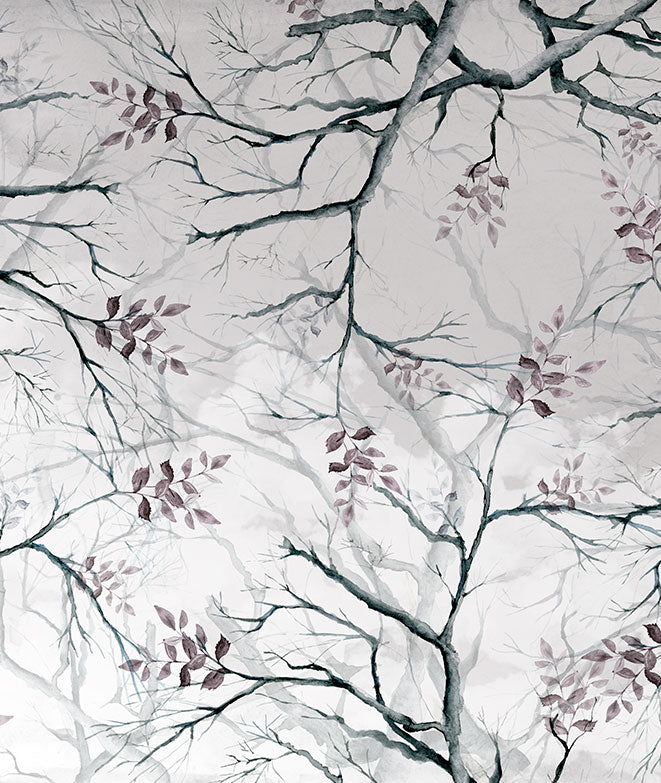 Papel pintado - Ramas de árboles II