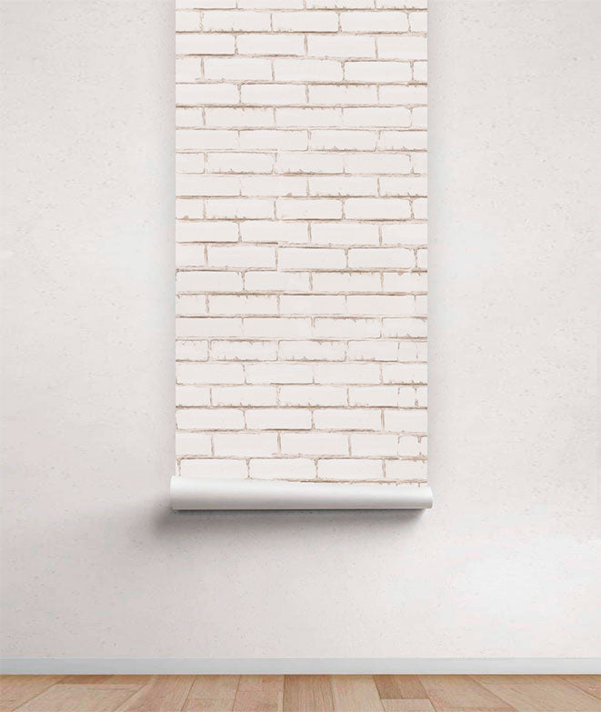 Papel pintado - Ladrillos encalados