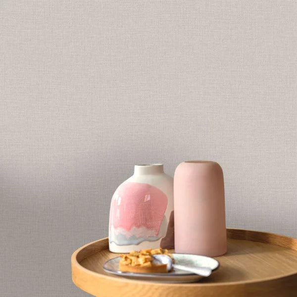 Papel pintado en rollo efecto yute vinílico | Textura natural en varios colores