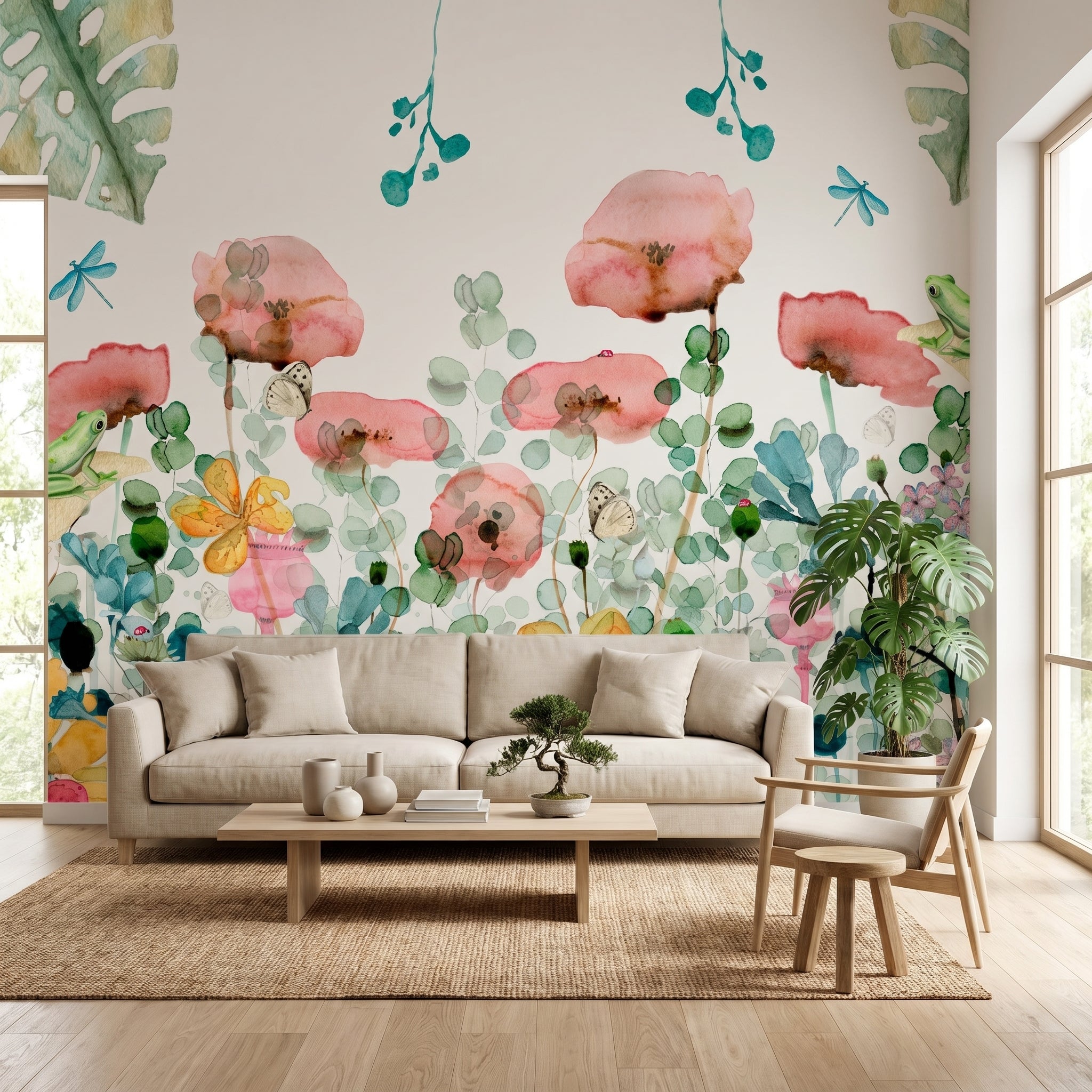 Mural de papel pintado - Floral I