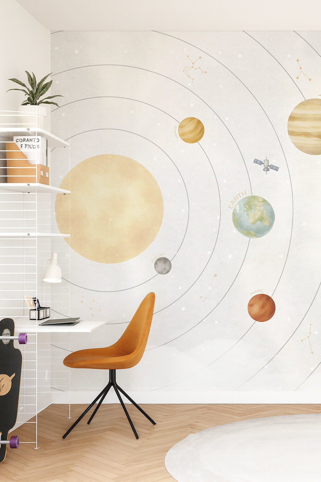 Mural de papel pintado - PLANETAS EN EL ESPACIO