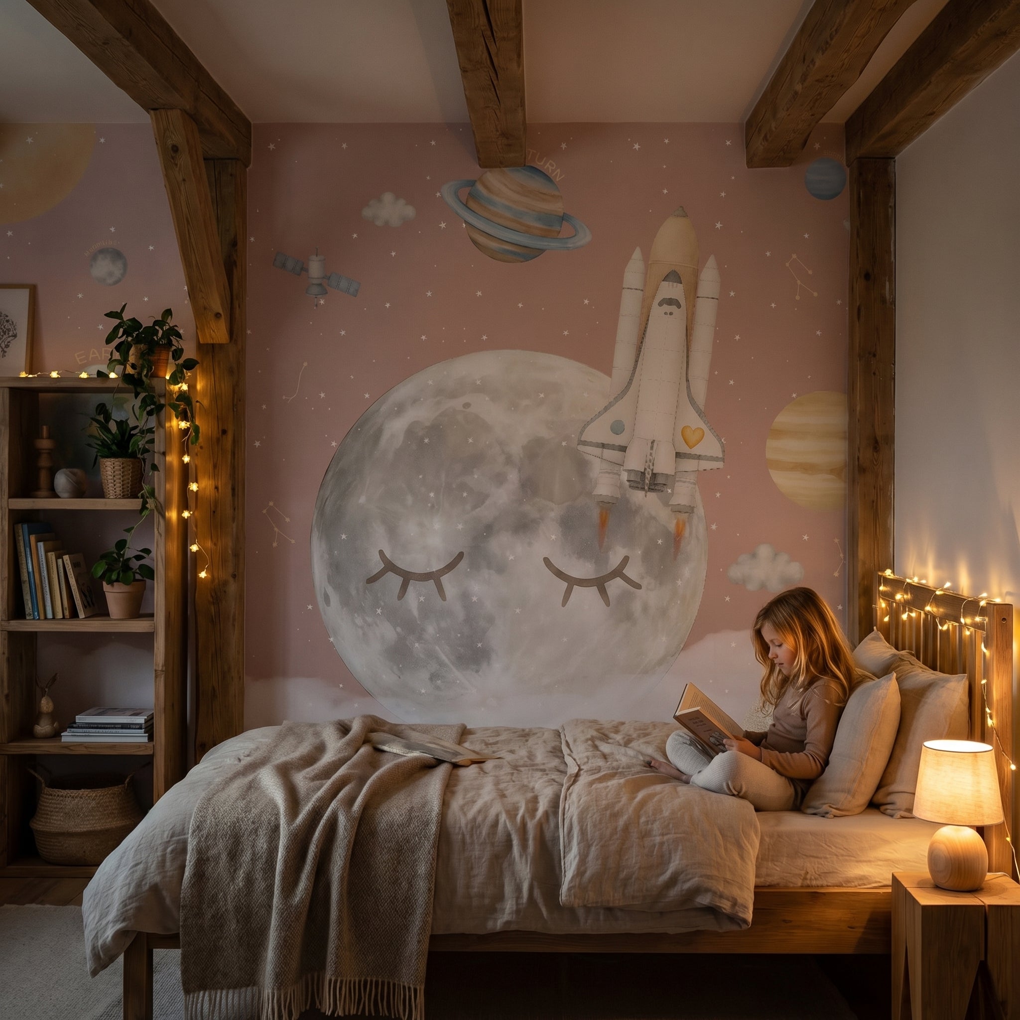 Mural de papel pintado - VIAJE A LA LUNA II