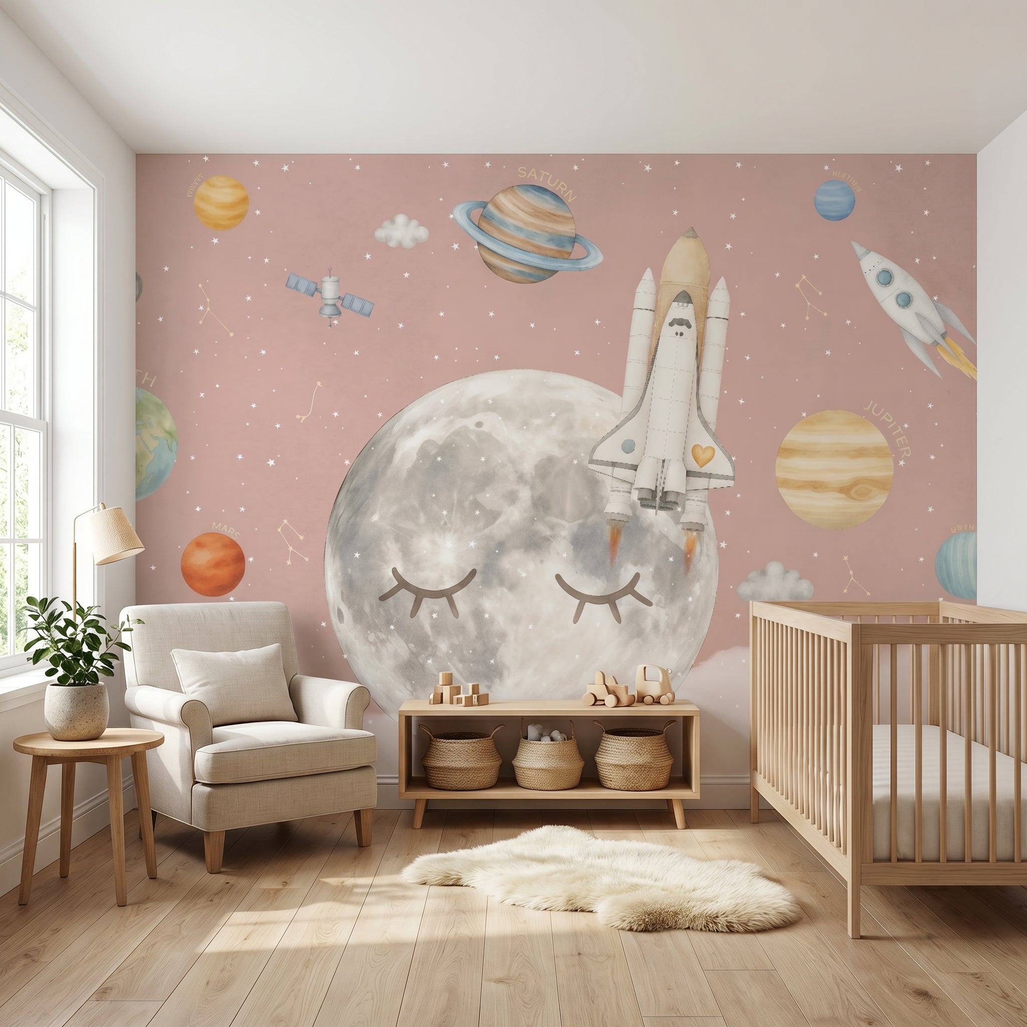 Mural de papel pintado - VIAJE A LA LUNA II