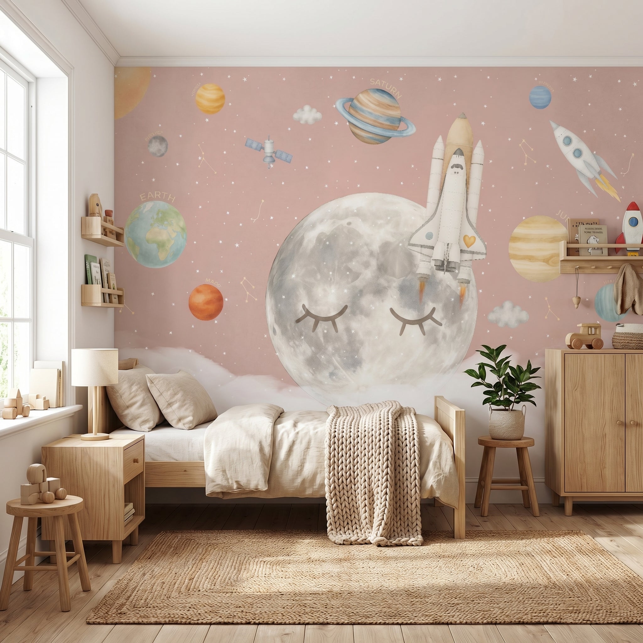 Mural de papel pintado - VIAJE A LA LUNA II