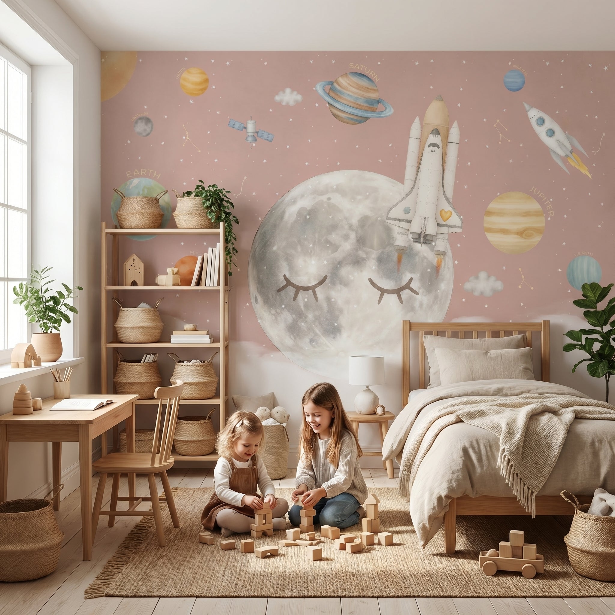 Mural de papel pintado - VIAJE A LA LUNA II