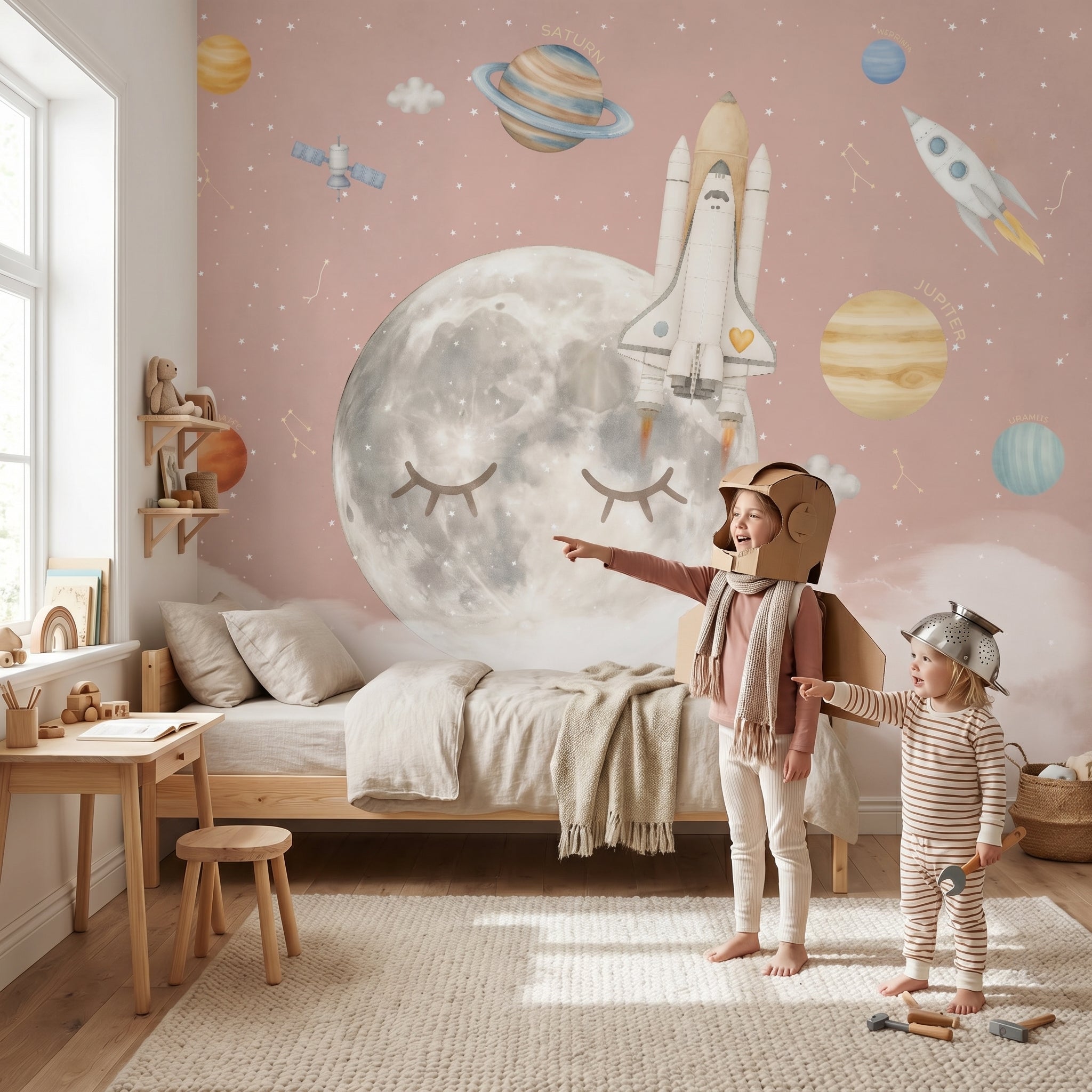 Mural de papel pintado - VIAJE A LA LUNA II