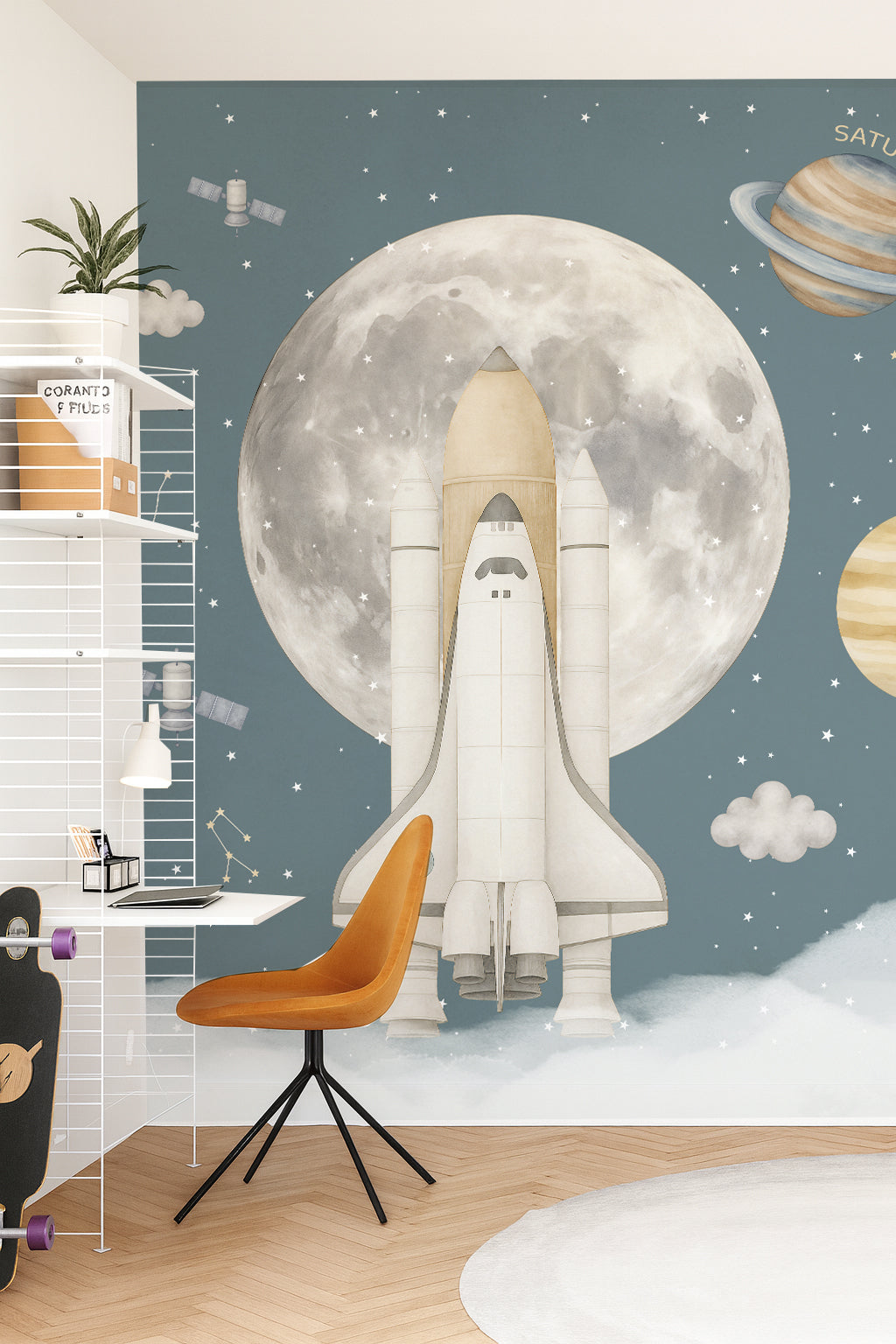 Mural de papel pintado - VIAJE A LA LUNA