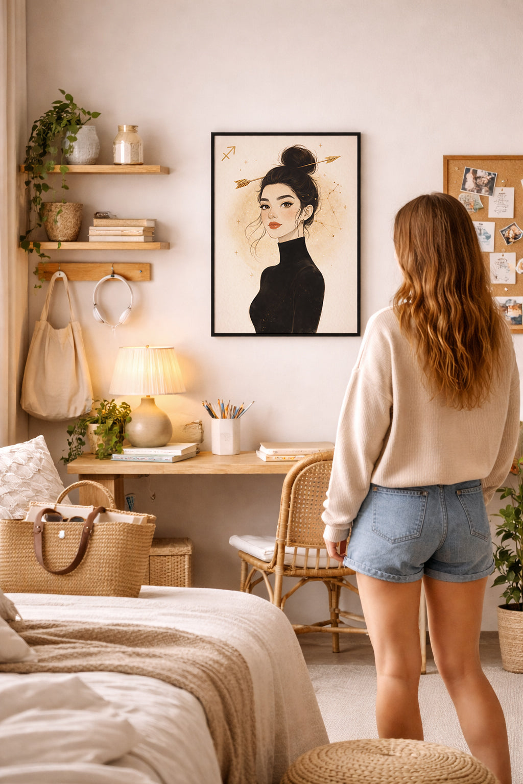 Lámina zodiaco Sagitario mujer