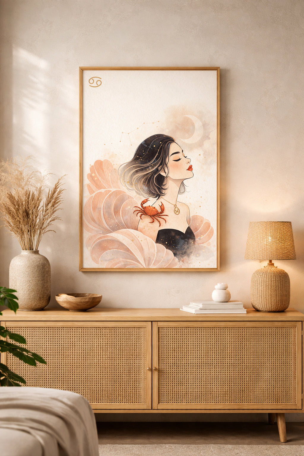 Lámina zodiaco Cáncer mujer