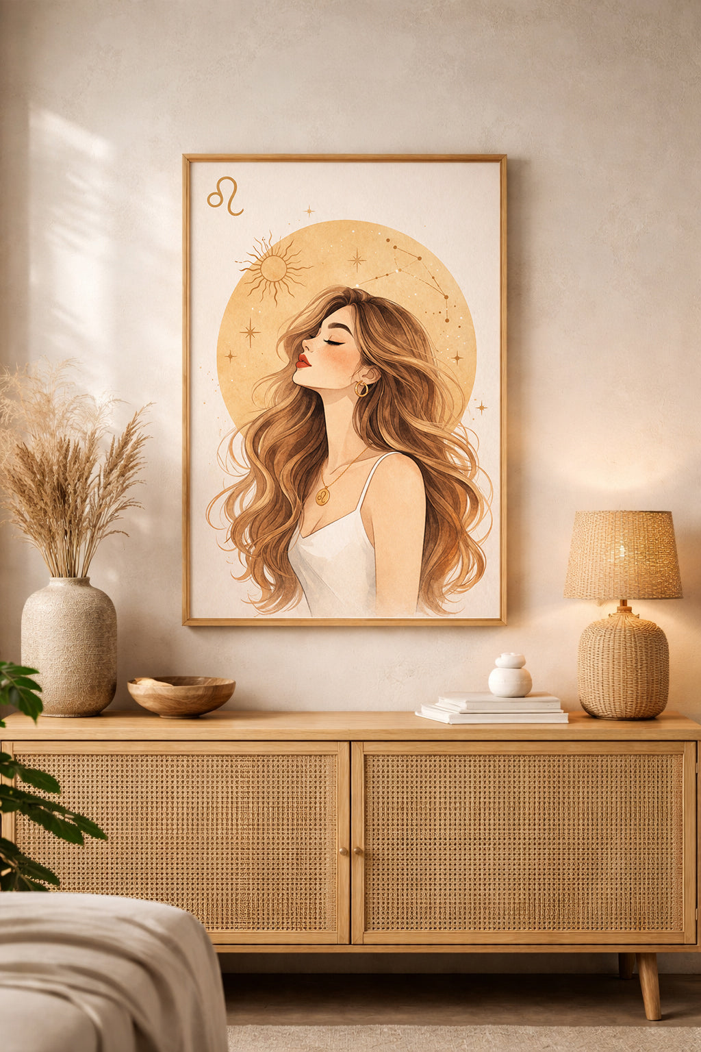 Lámina zodiaco Leo mujer
