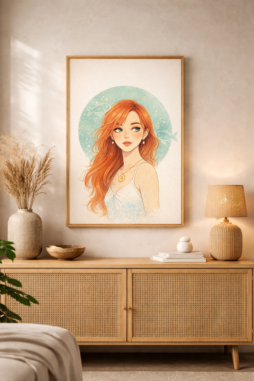 Lámina zodiaco Piscis mujer