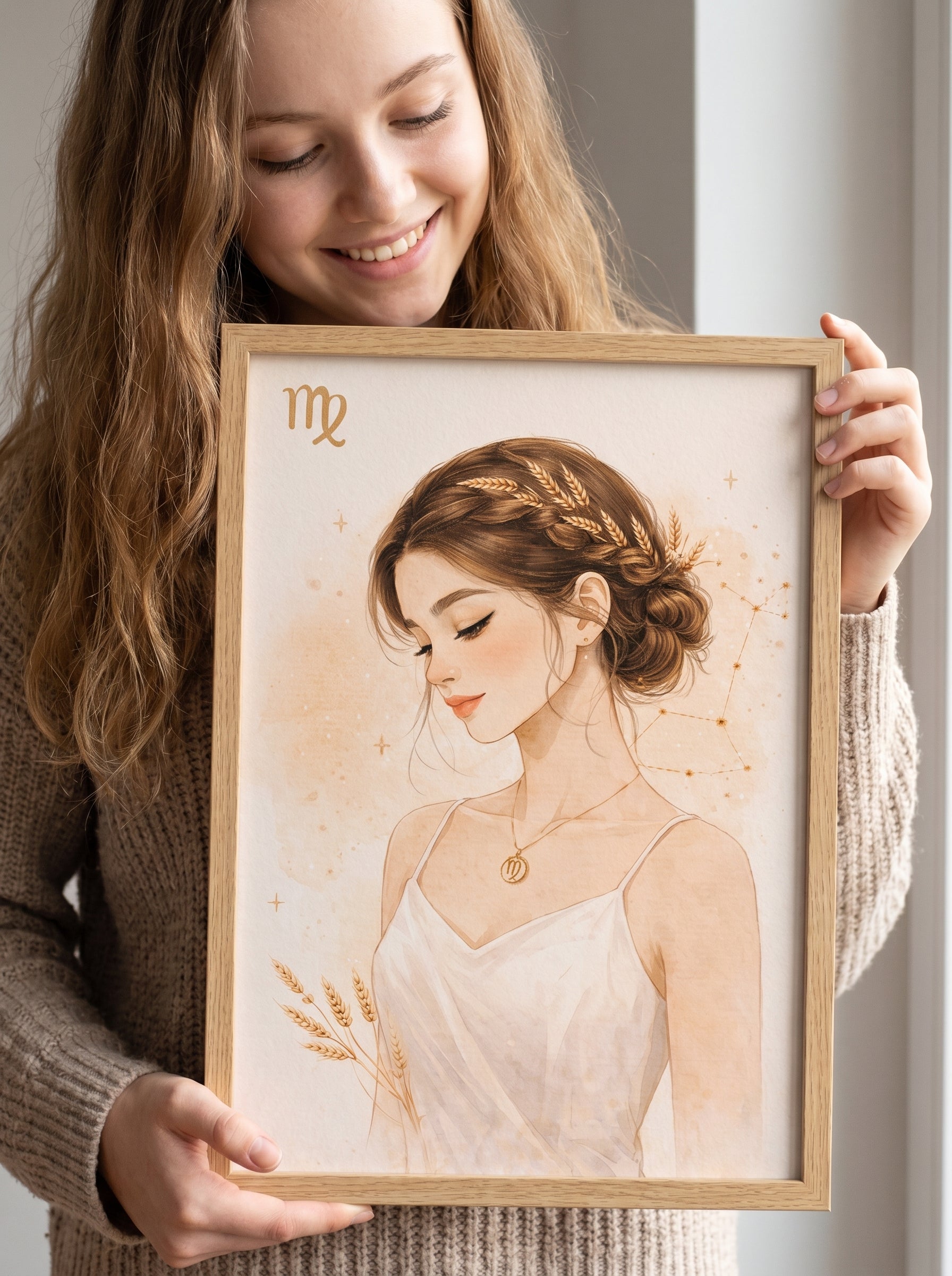 Lámina zodiaco Virgo mujer