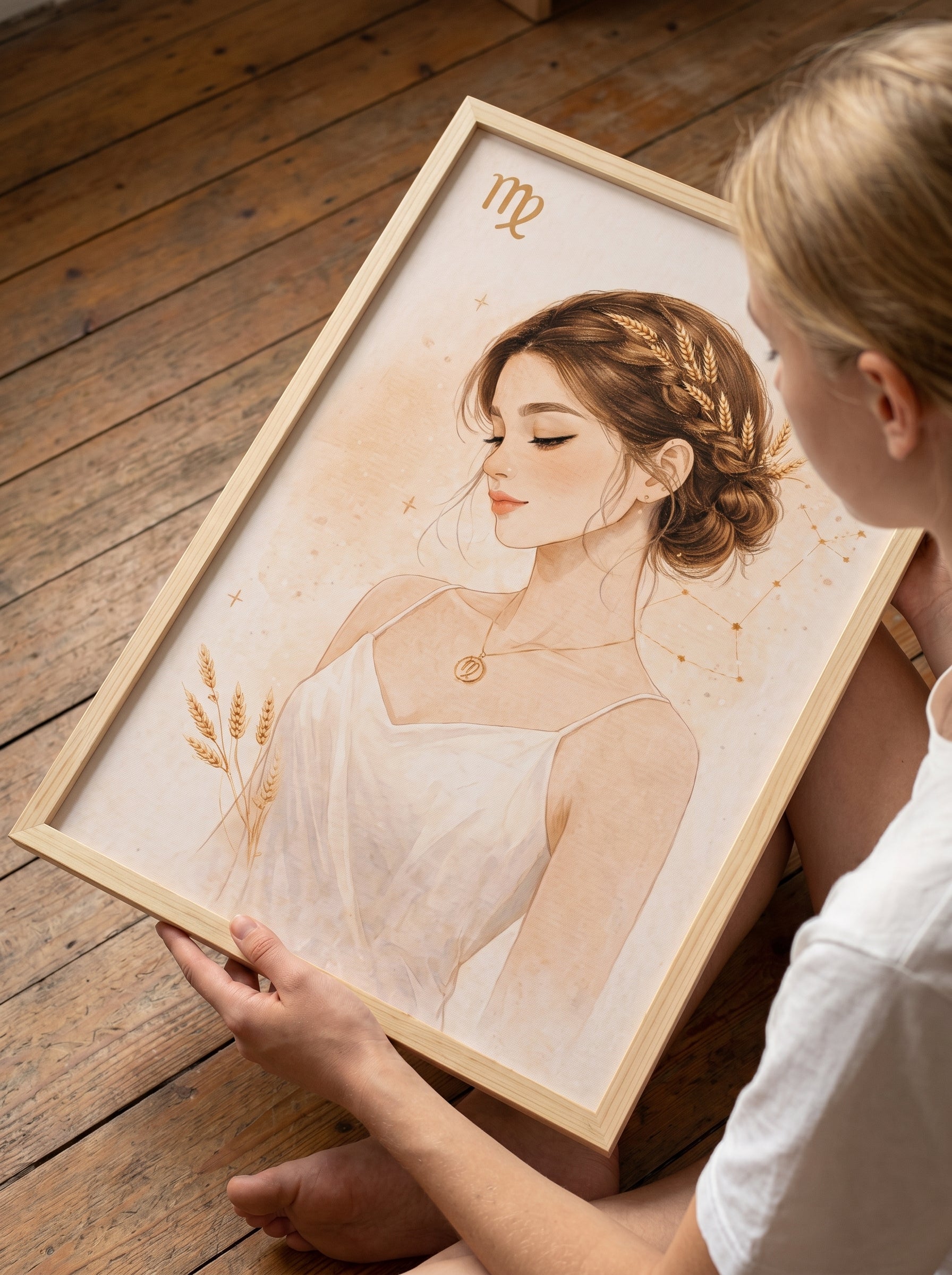 Lámina zodiaco Virgo mujer