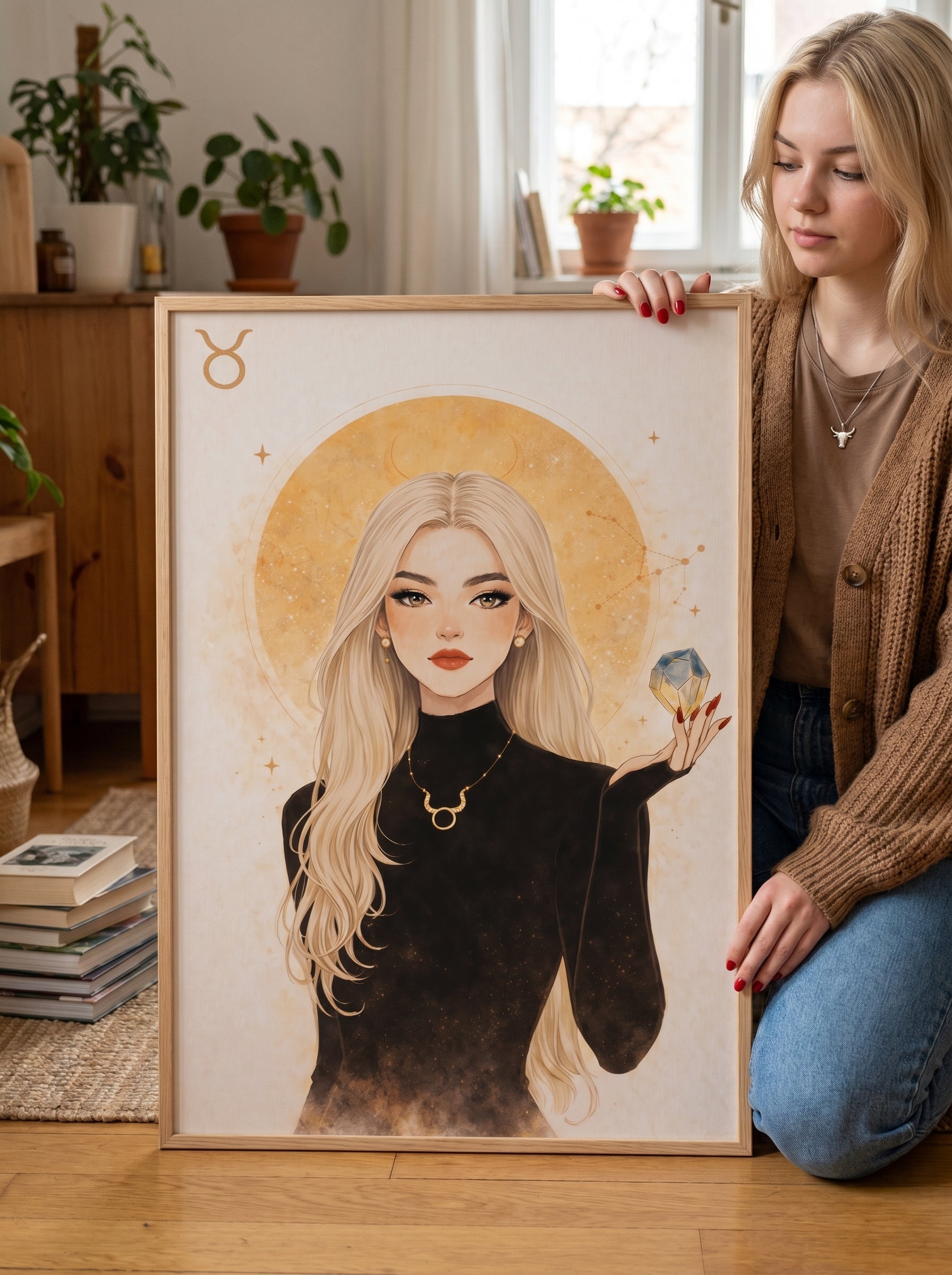 Lámina zodiaco Tauro mujer