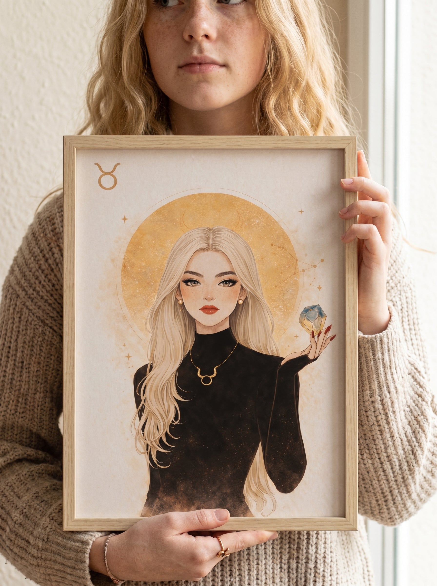Lámina zodiaco Tauro mujer