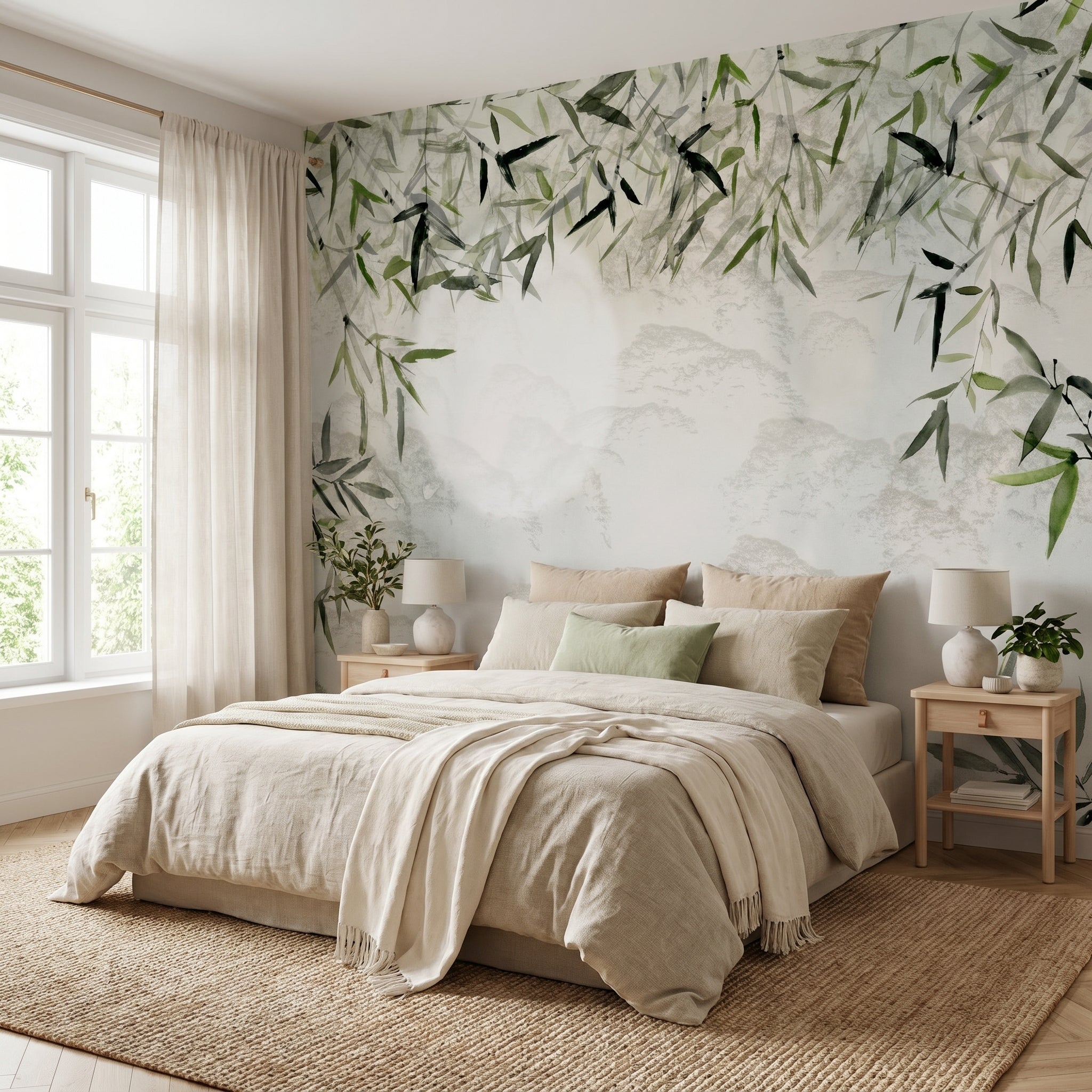 Mural de papel pintado - Bambú