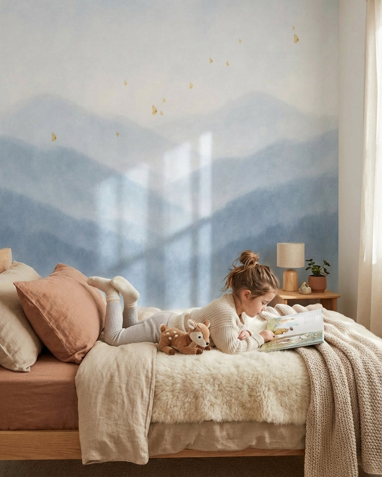 Mural de papel pintado - Mariposas al amanecer