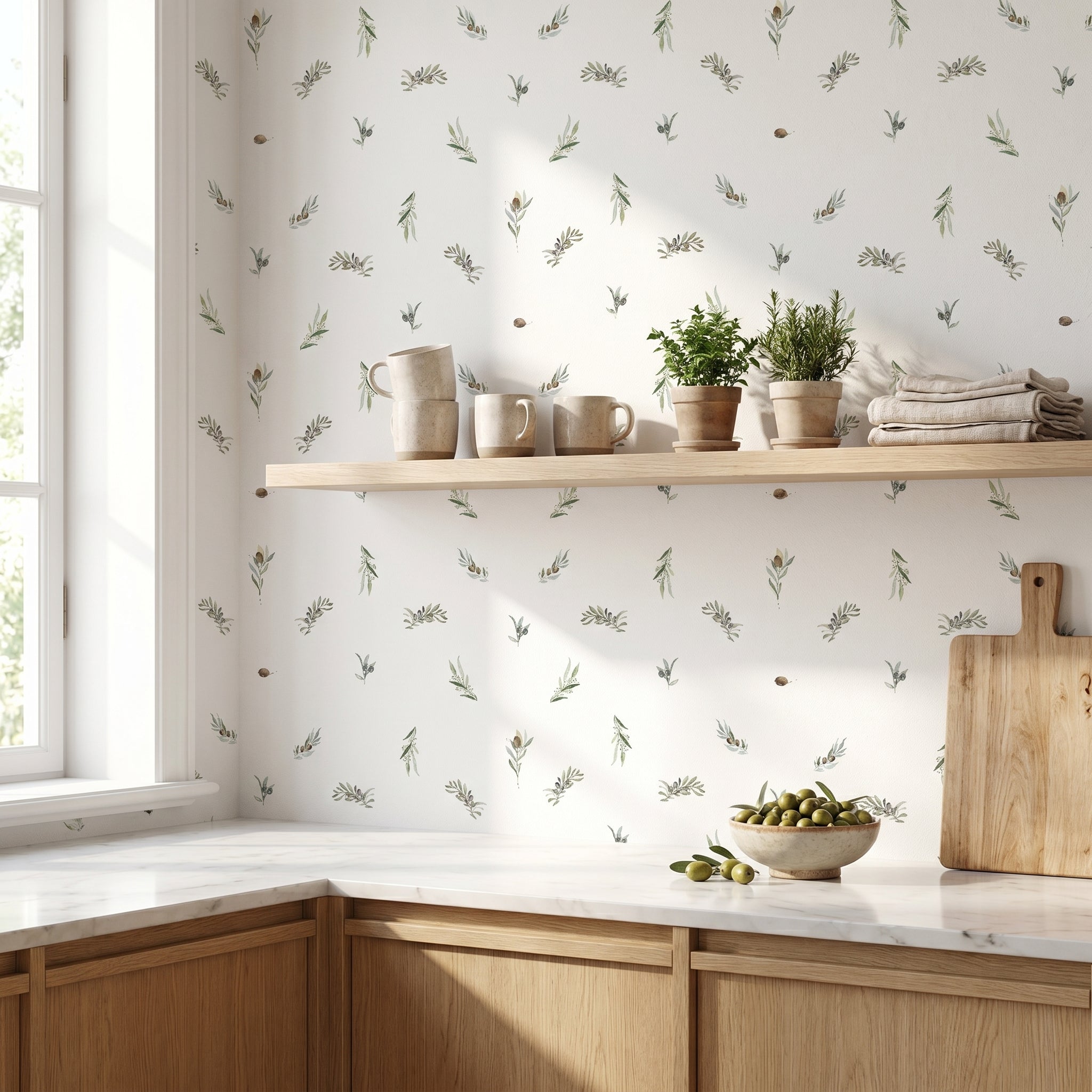 Papel pintado - Olivo