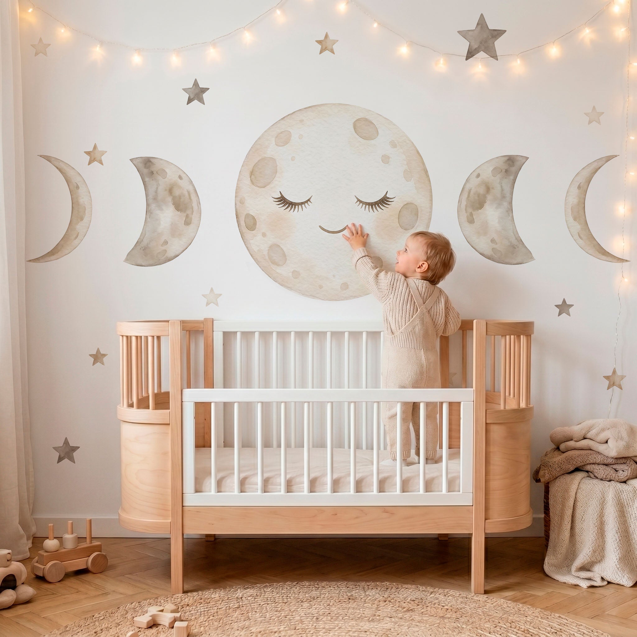 Vinilo Infantil Fases Lunares