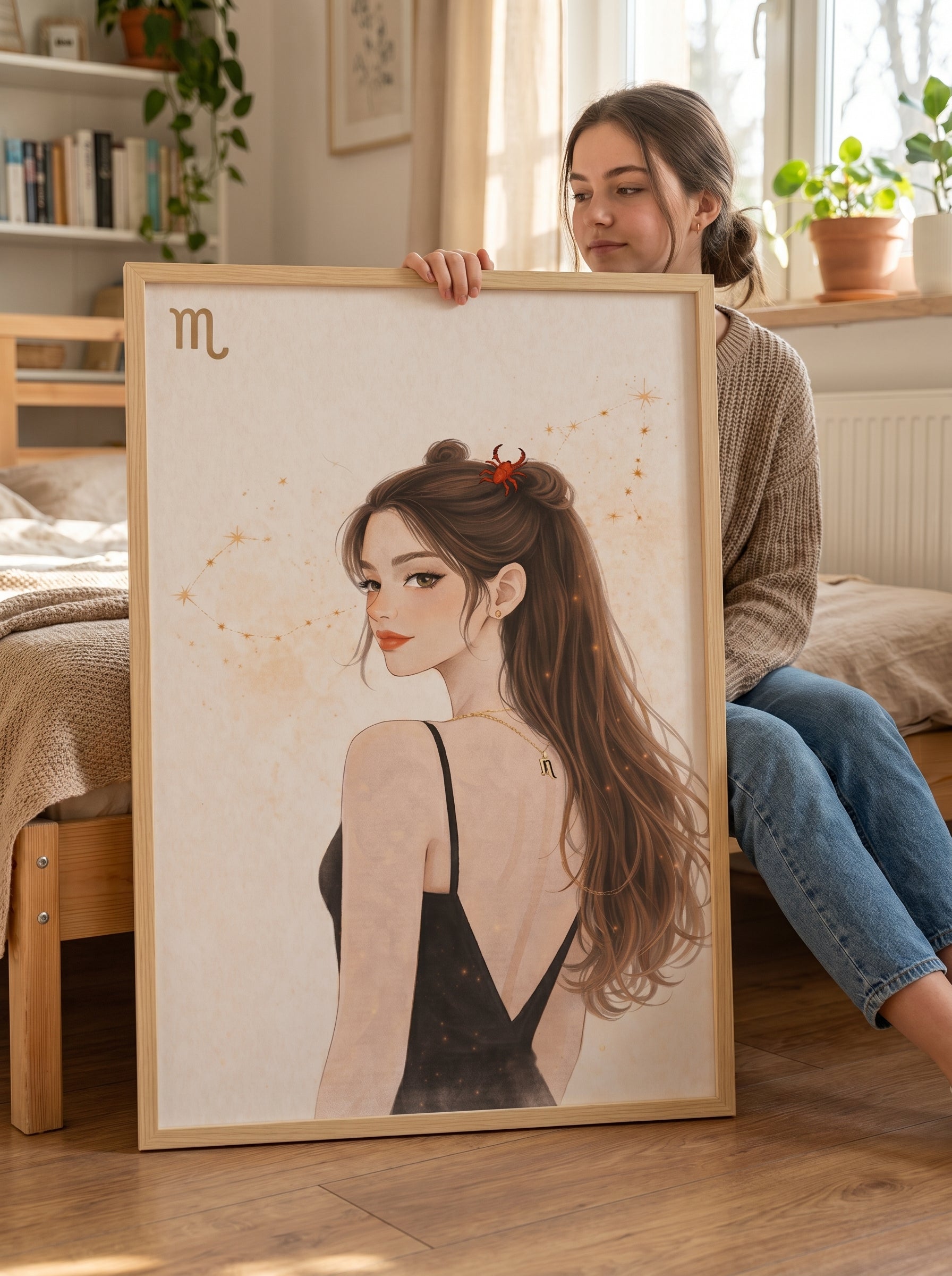 Lámina zodiaco Escorpio mujer