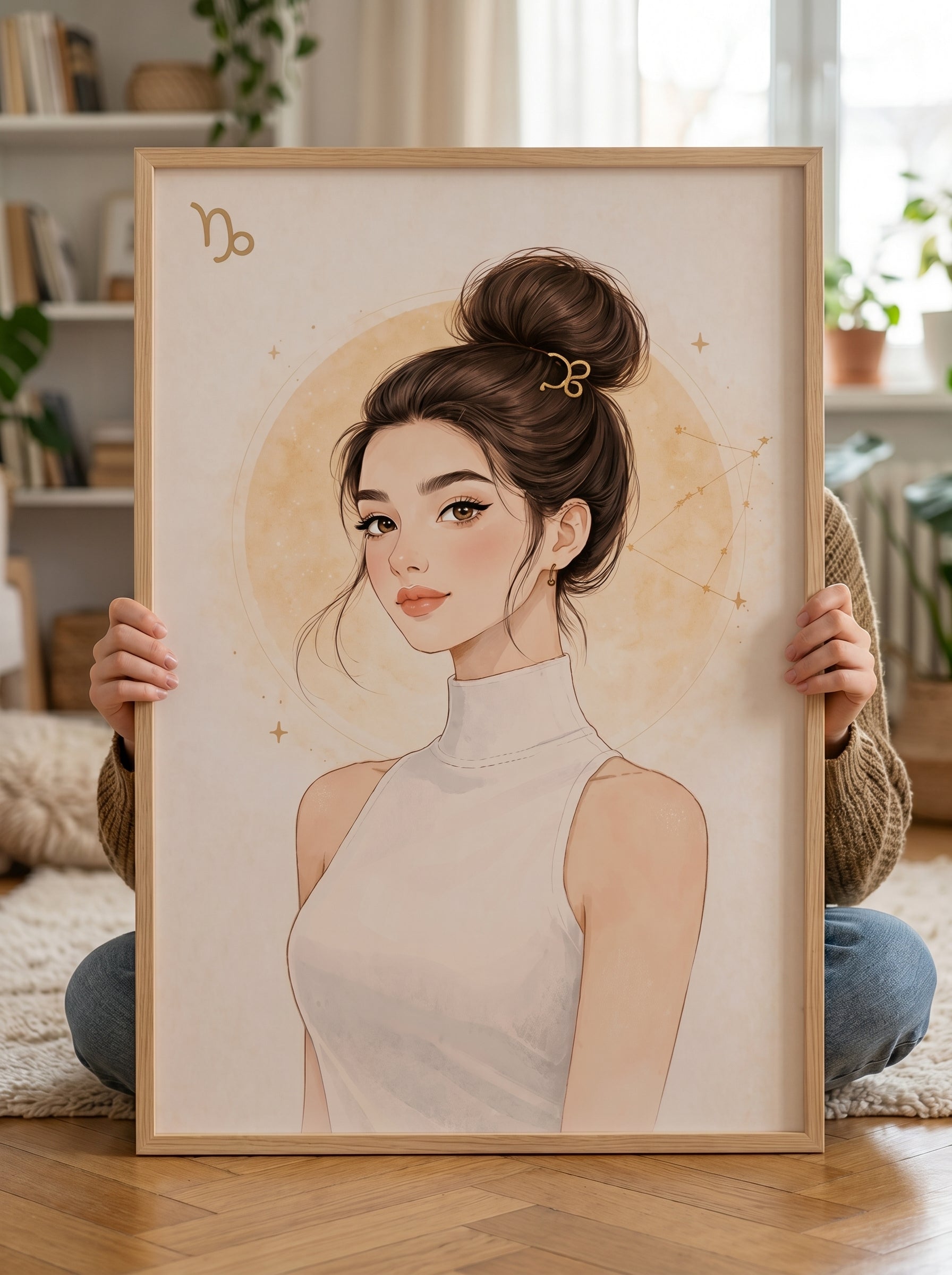 Lámina zodiaco Capricornio mujer