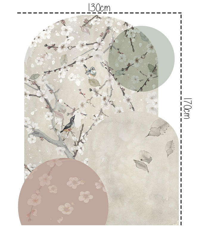 Arco adhesivo - Almendro en flor II