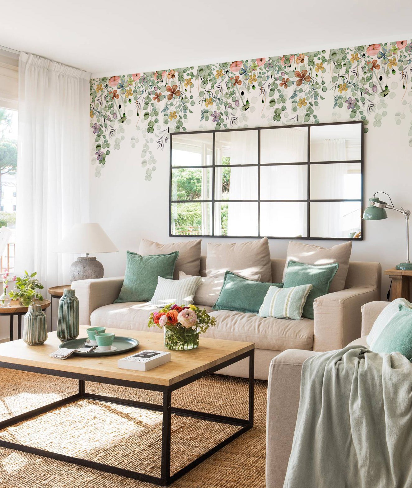 Papel pintado - Love Tale Flores colgantes I