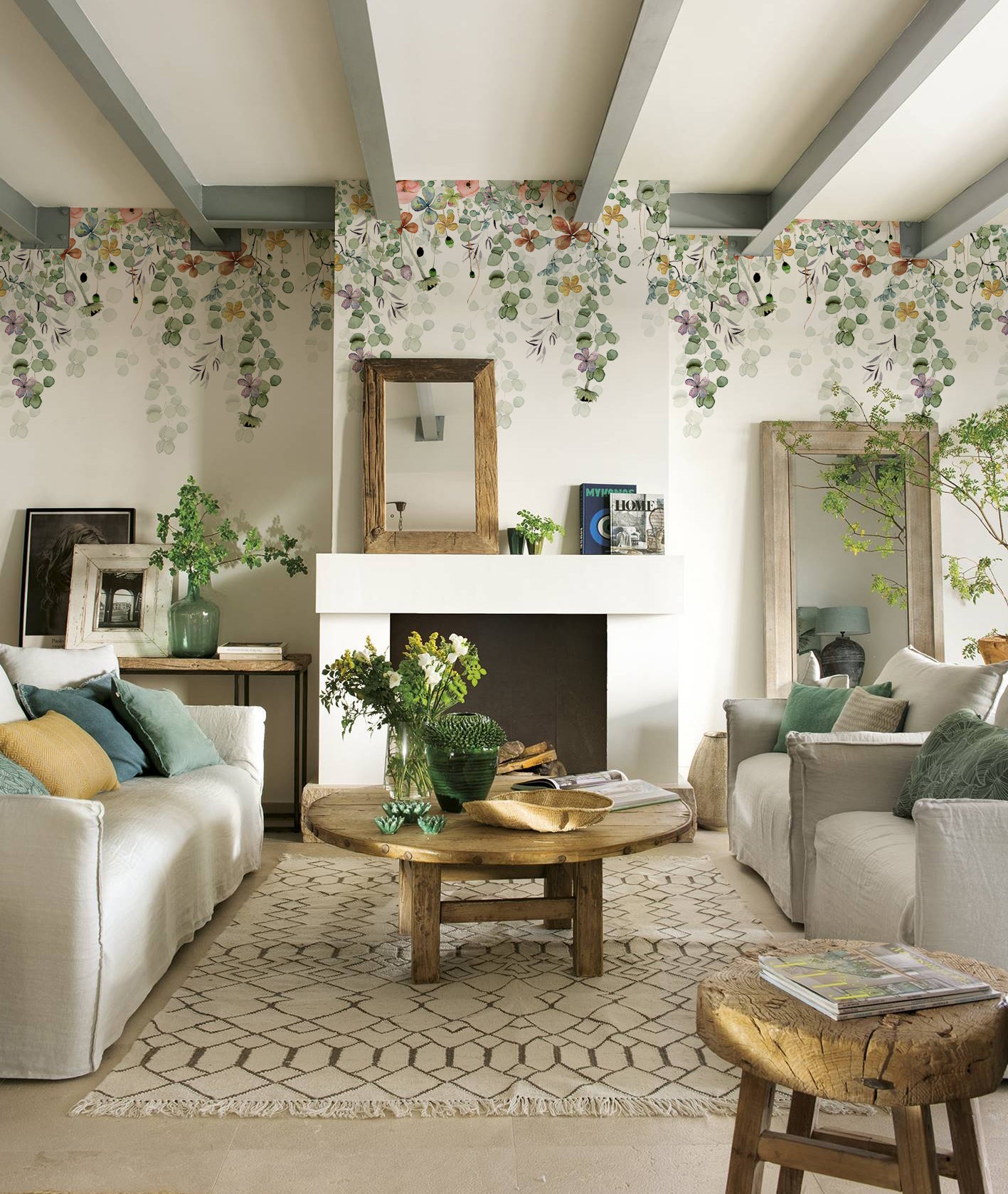 Papel pintado - Love Tale Flores colgantes I