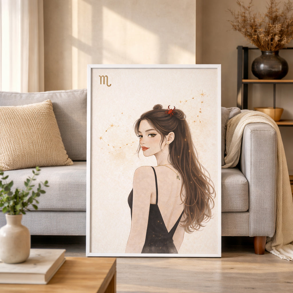 Lámina zodiaco Escorpio mujer