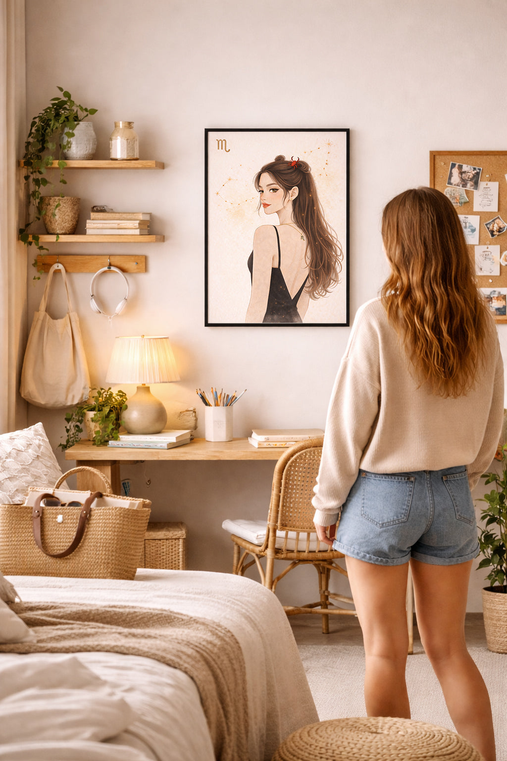 Lámina zodiaco Escorpio mujer