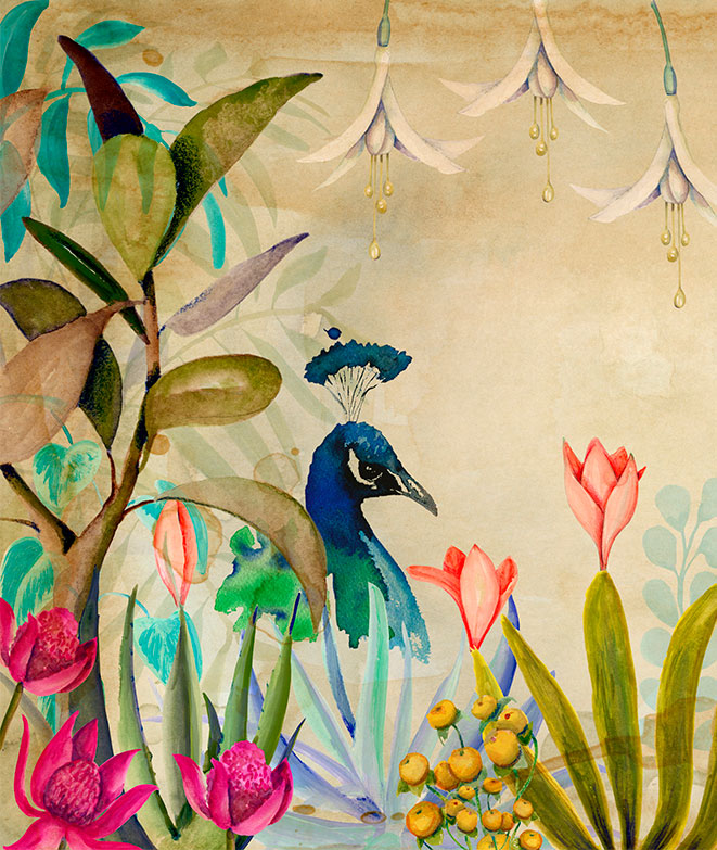 Mural de papel pintado - En el Paraíso