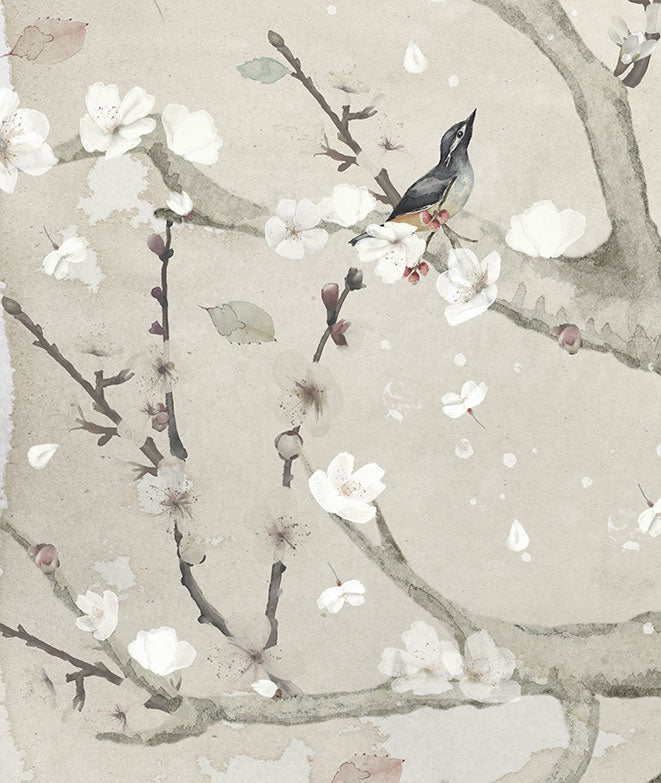 Mural de papel pintado - Almendro en flor I