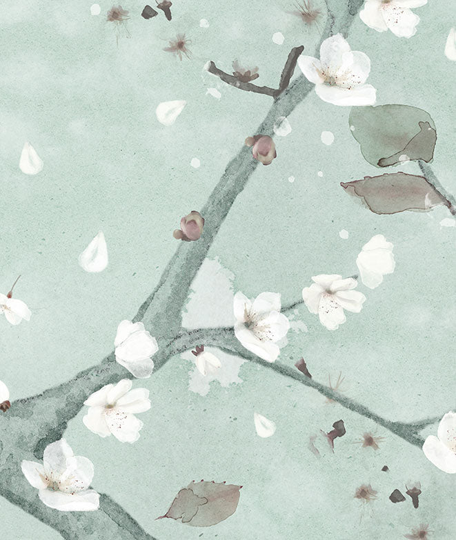 Mural de papel pintado - Almendro en flor II