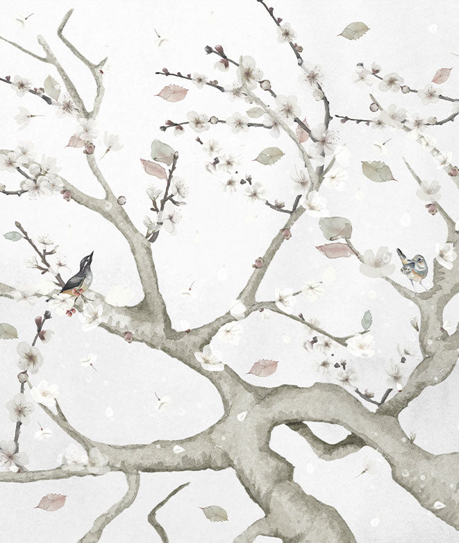 Mural de papel pintado - Almendro en flor III