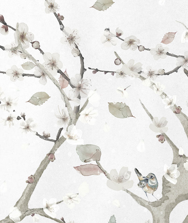 Mural de papel pintado - Almendro en flor III