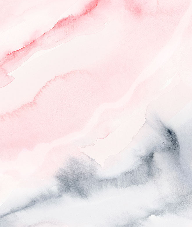 Mural de papel pintado - Abstracto III Color rosa y gris